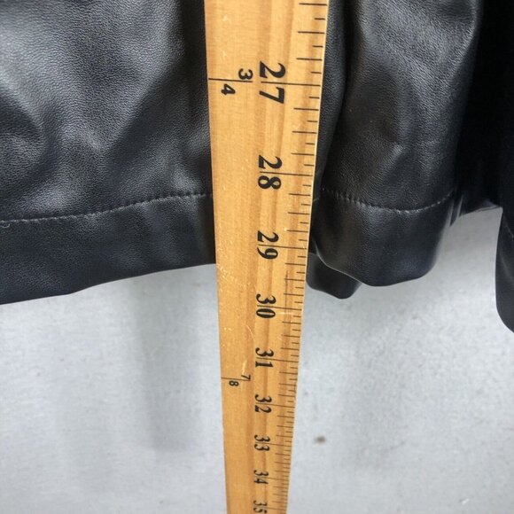 Strut and Bolt Mini Romper Womens S Black Vegan Leather Fringe Whimsigoth NEW - Picture 5 of 16